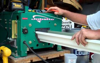 Machines for the production of gutters